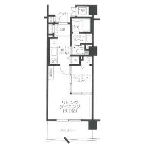 ロイヤルパークス桃坂の間取り図