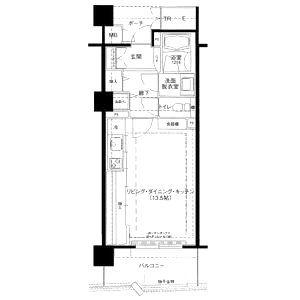 ロイヤルパークス桃坂の間取り図