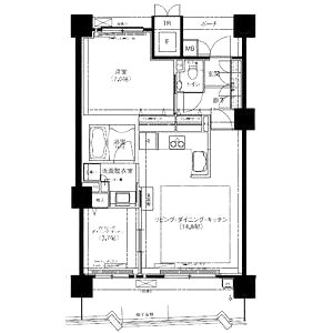ロイヤルパークス桃坂の間取り図