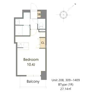 S-RESIDENCE堺altklasの間取り図