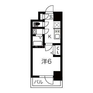 エスリードレジデンス大阪福島フロントの間取り図