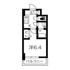 エスリードレジデンス大阪福島フロントの間取り図