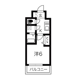 エスリードレジデンス大阪福島フロントの間取り図