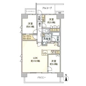 クレヴィア高槻ガーデンテラスの間取り図