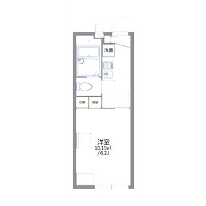 レオパレスポムールの間取り図