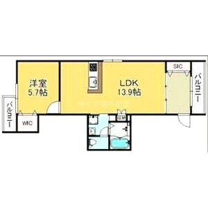 レユシールIIの間取り図