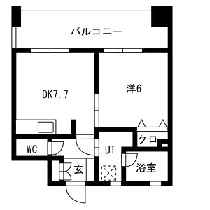 ES-Grande江坂公園の間取り図