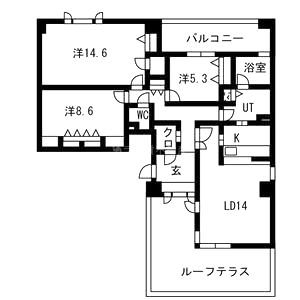 ES-Grande江坂公園の間取り図