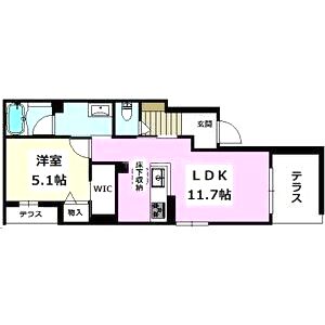 グランリュミエスタ茨木春日の間取り図