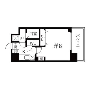 レジデンス三宮ラインの間取り図