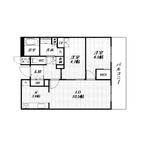 ジオタワー宝塚グランレジスの間取り図