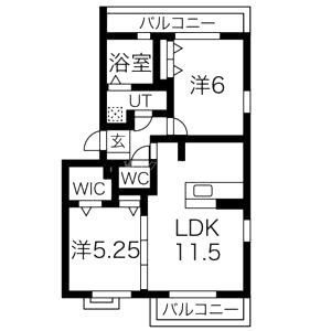 ブランピュールの間取り図