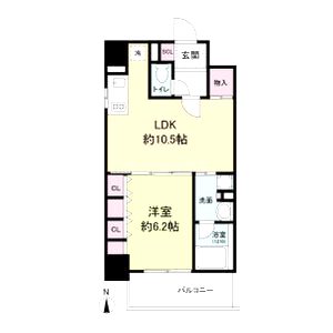 アプリーレ堺筋本町の間取り図