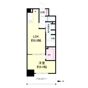 アプリーレ堺筋本町の間取り図