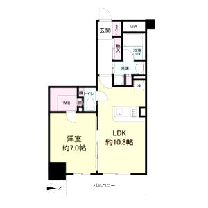アプリーレ堺筋本町の間取り図