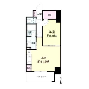 アプリーレ堺筋本町の間取り図