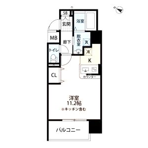 プライムレジデンス神戸・県庁前の間取り図