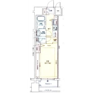 グランドロアール天満橋の間取り図