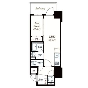 エスリードレジデンス本町パークフロントの間取り図
