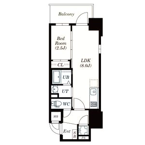 エスリードレジデンス本町パークフロントの間取り図