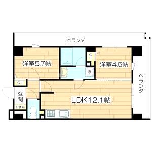 プレステージ12番館の間取り図