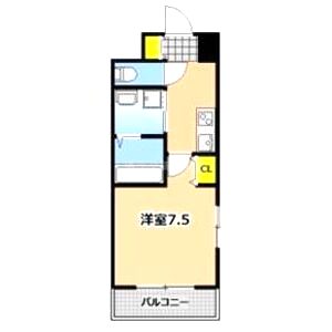 プライムライフ三宮磯上公園の間取り図