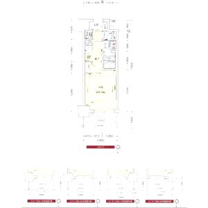 プレサンス梅田北オールの間取り図