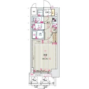 サムティ本町橋IIメディアスの間取り図