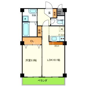 フレンセの間取り図