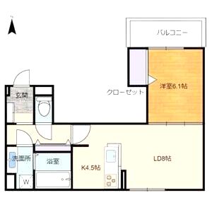 Viola中津町の間取り図