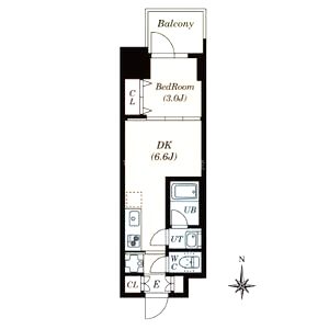 Dimus北浜の間取り図