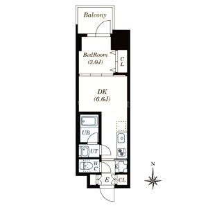 Dimus北浜の間取り図