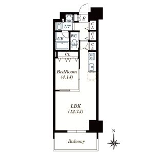 Dimus北浜の間取り図