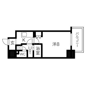 アクティ北浜の間取り図