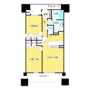 ネバーランド神崎川ナチュリアの間取り図