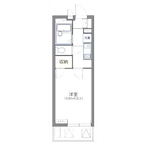 レオパレスフォンターナ老松の間取り図