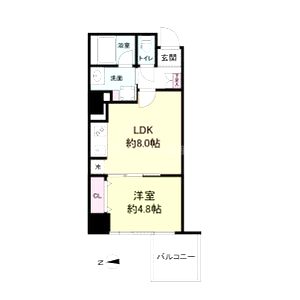 RISING Maison 本町橋の間取り図