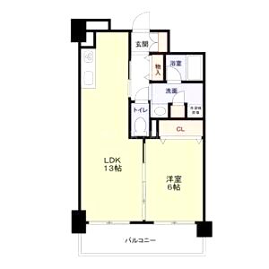 グランディールNAMBAの間取り図