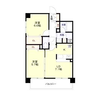 グランディールNAMBAの間取り図