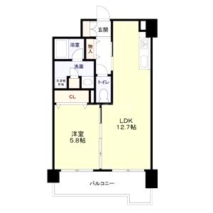 グランディールNAMBAの間取り図