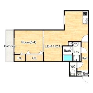 ジーメゾン明石魚住ラピスの間取り図