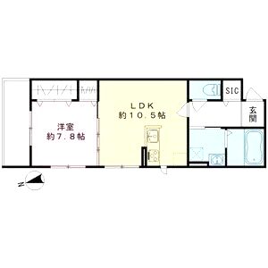 CASA PINO SOLO(カーサ・ピノ・ソロ)の間取り図