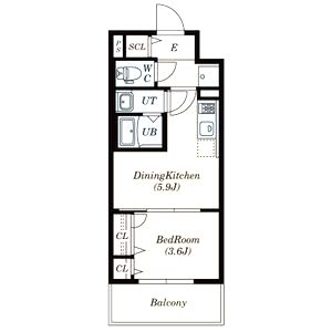 サムティ福島Rufleの間取り図