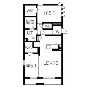 シャルム ソレイユIII番館の間取り図