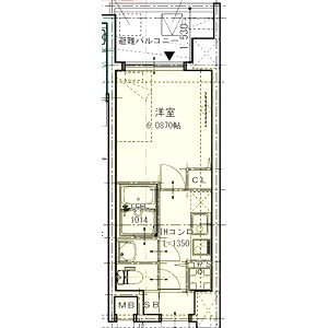 THE GARNET SUITE RESIDENCE 京都駅南の間取り図