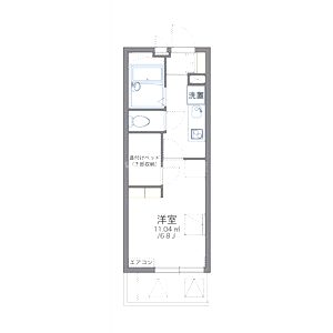 レオパレスすみれの間取り図