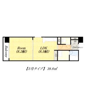 Rainbow Court谷町五(レインボーコート谷町五)の間取り図