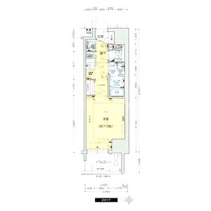 プレサンス北浜ラ・フェスタの間取り図