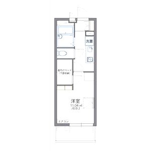 レオパレスセジュール高槻の間取り図