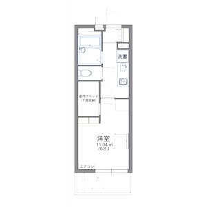 レオパレスセジュール高槻の間取り図